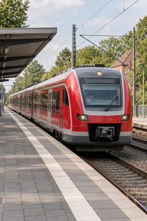 Wie ist Buxtehude an Hamburg angebunden?